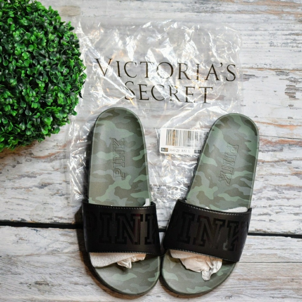 Victoria's Secret Camo Slides Large